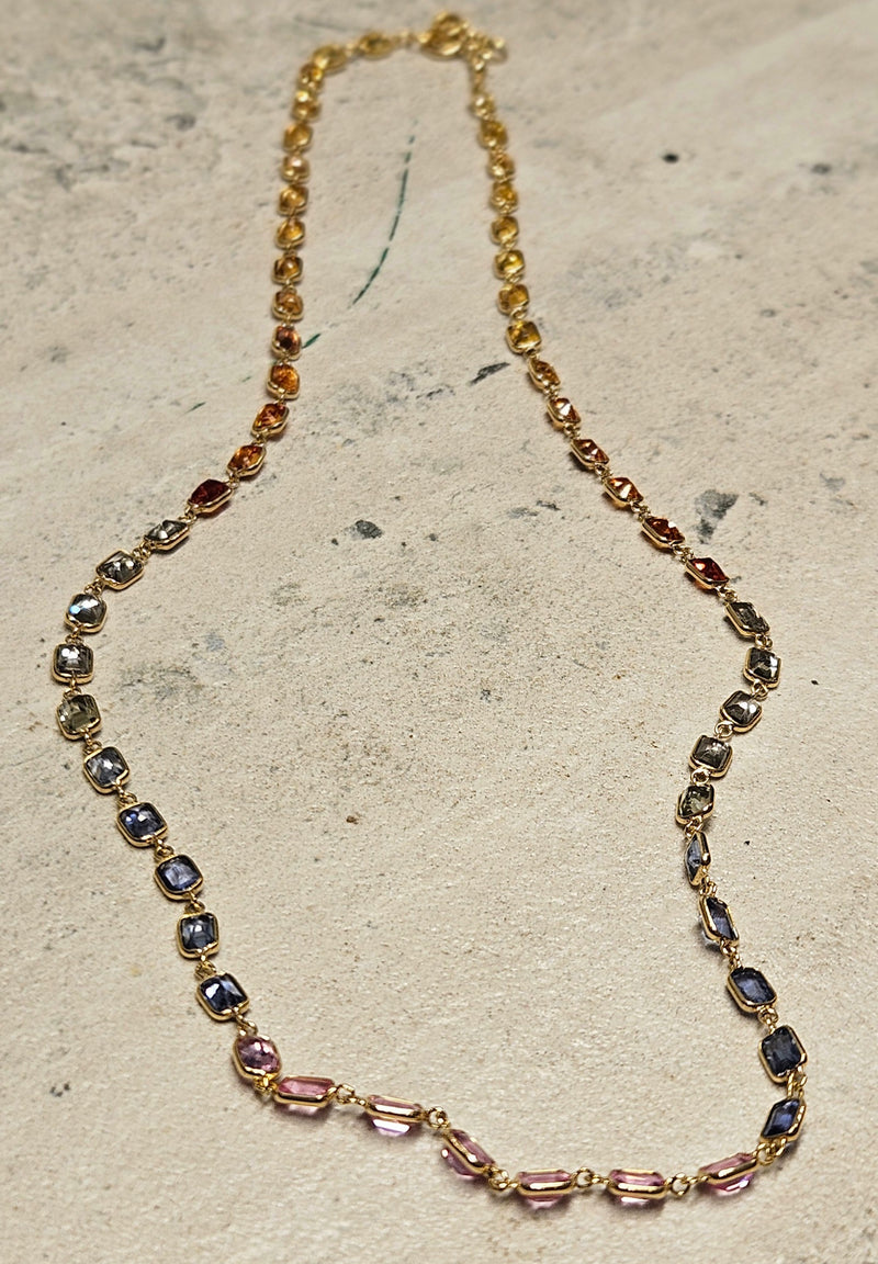 Multi Sapphire Necklace 232