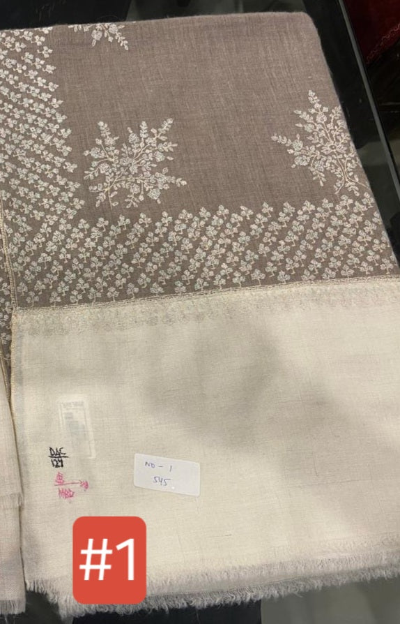 1 Cashmere Embroirdered Shawl 239