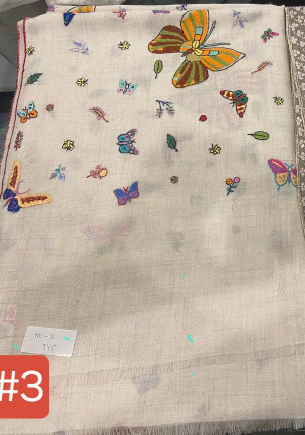 3 Butterflies Cashmere Shawl 241