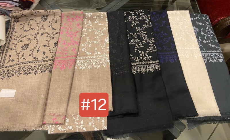 12 Dainty Embroidered Scarf 250