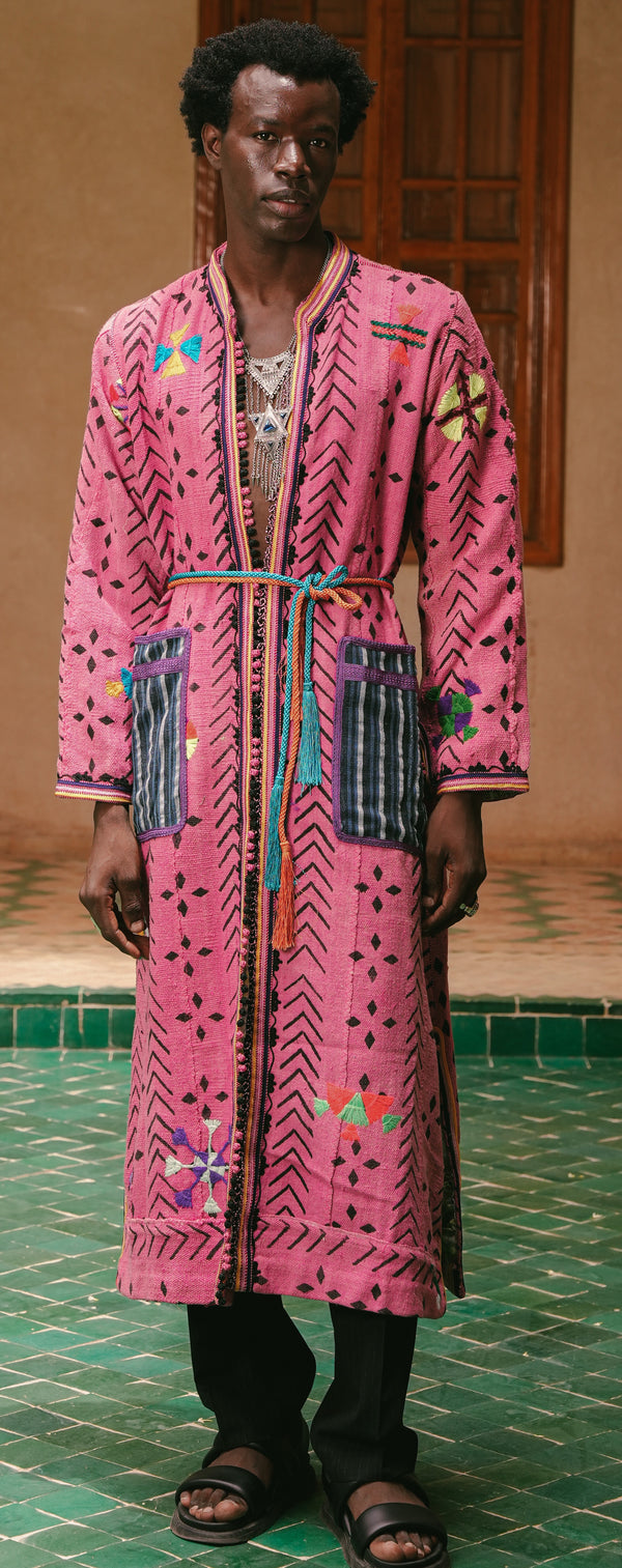 Pink Sands Mud Cloth Desert Duster 186