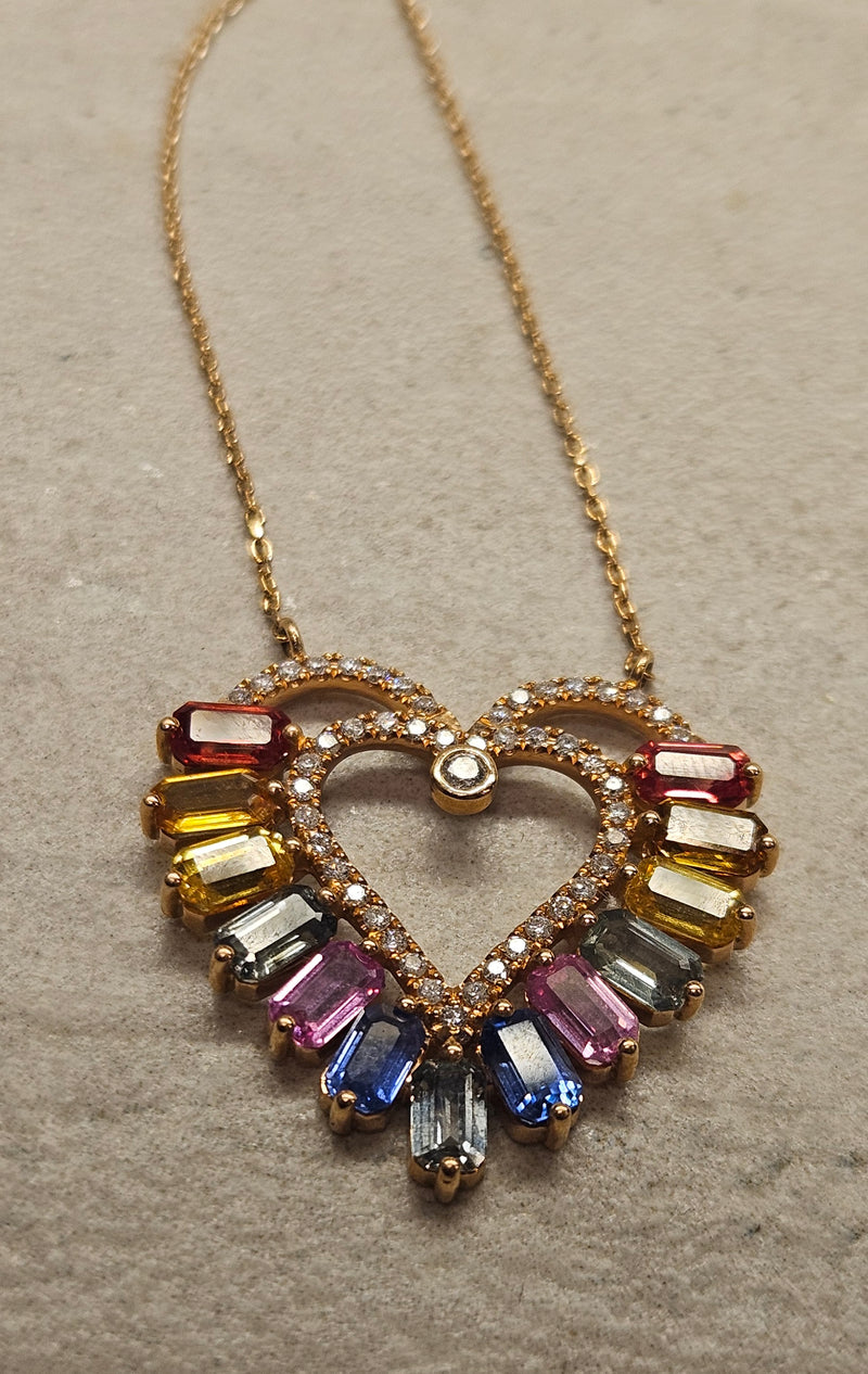 Gemmy Heart Pendany