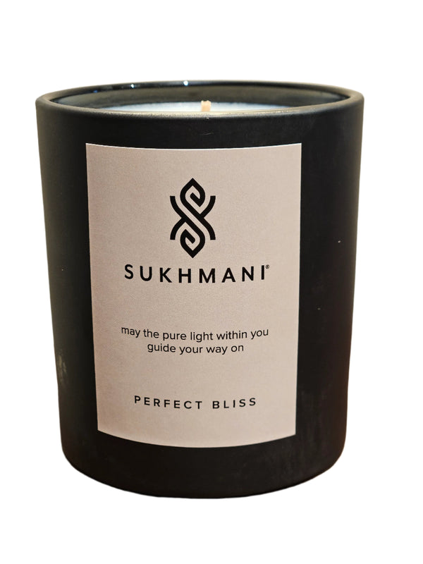 Signature Sukhmani Candle Noir Bliss in Charcoal Matte Vessel with Box