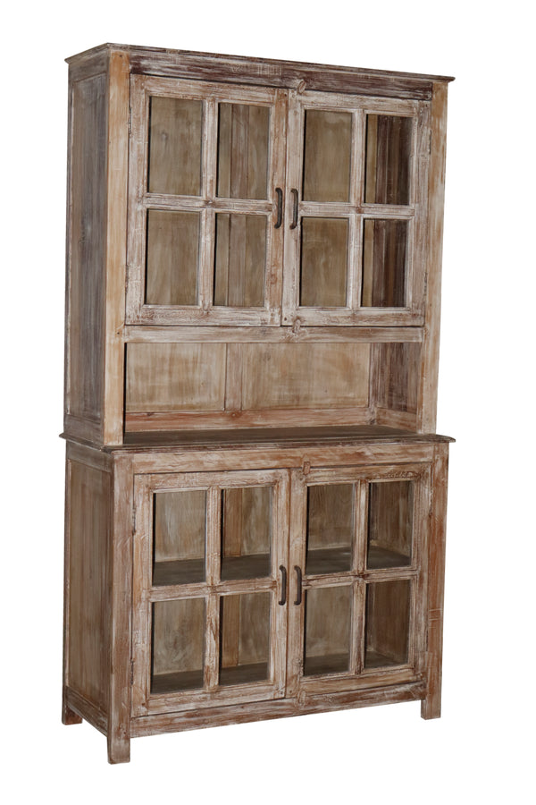 WD 2 PART GLASS ALMIRAH 395