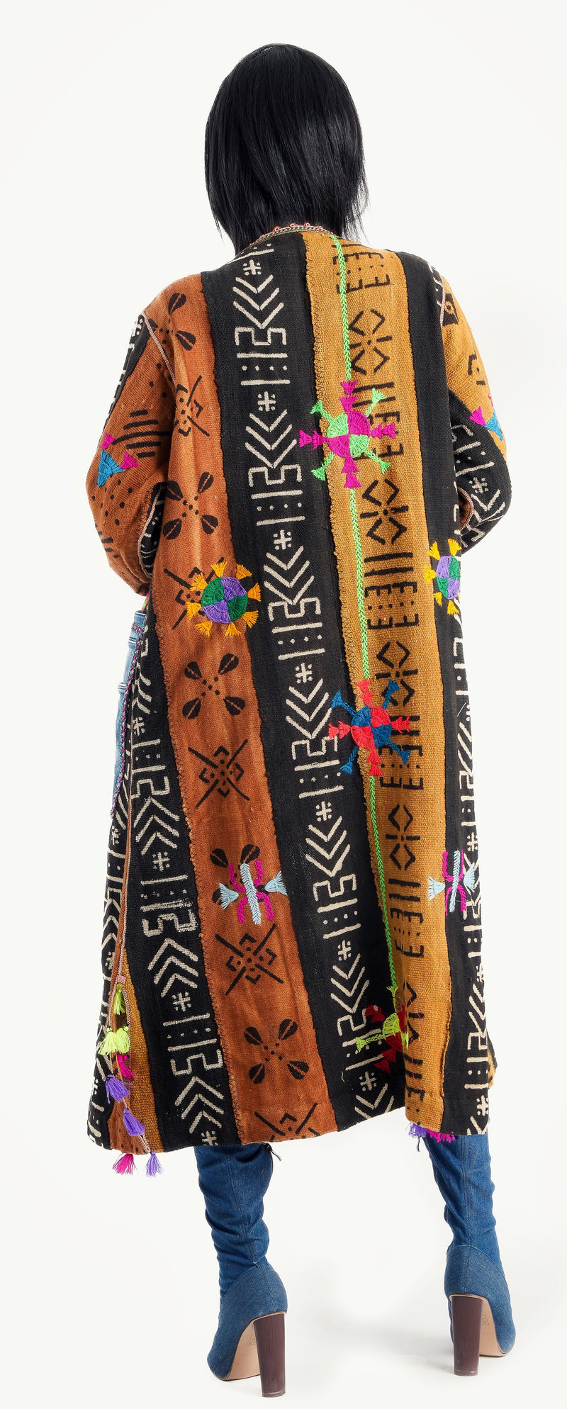 Sand Castles Mud Cloth Desert Duster 43