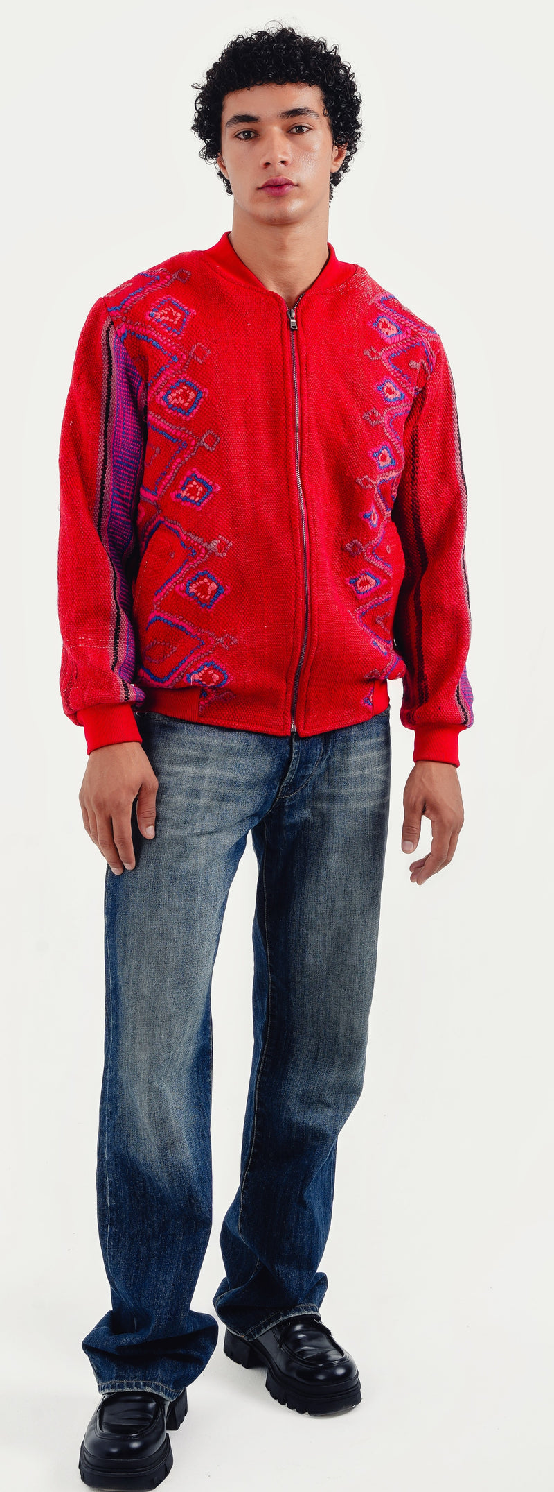 Crimson Berber Weave Bomber 59 L