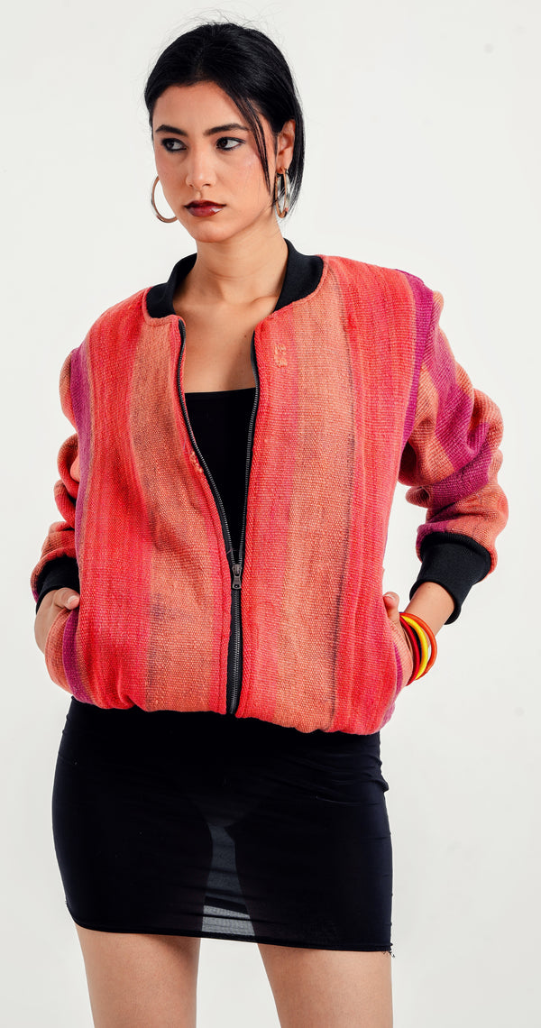 Ember Berber Weave Bomber 64 M