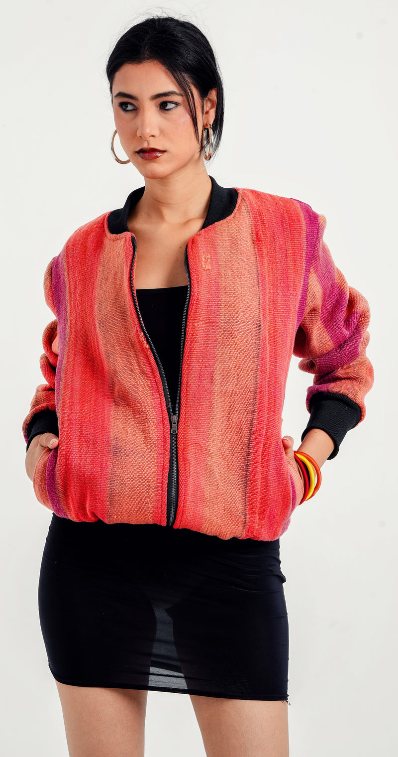 Ember Berber Weave Bomber 64 M