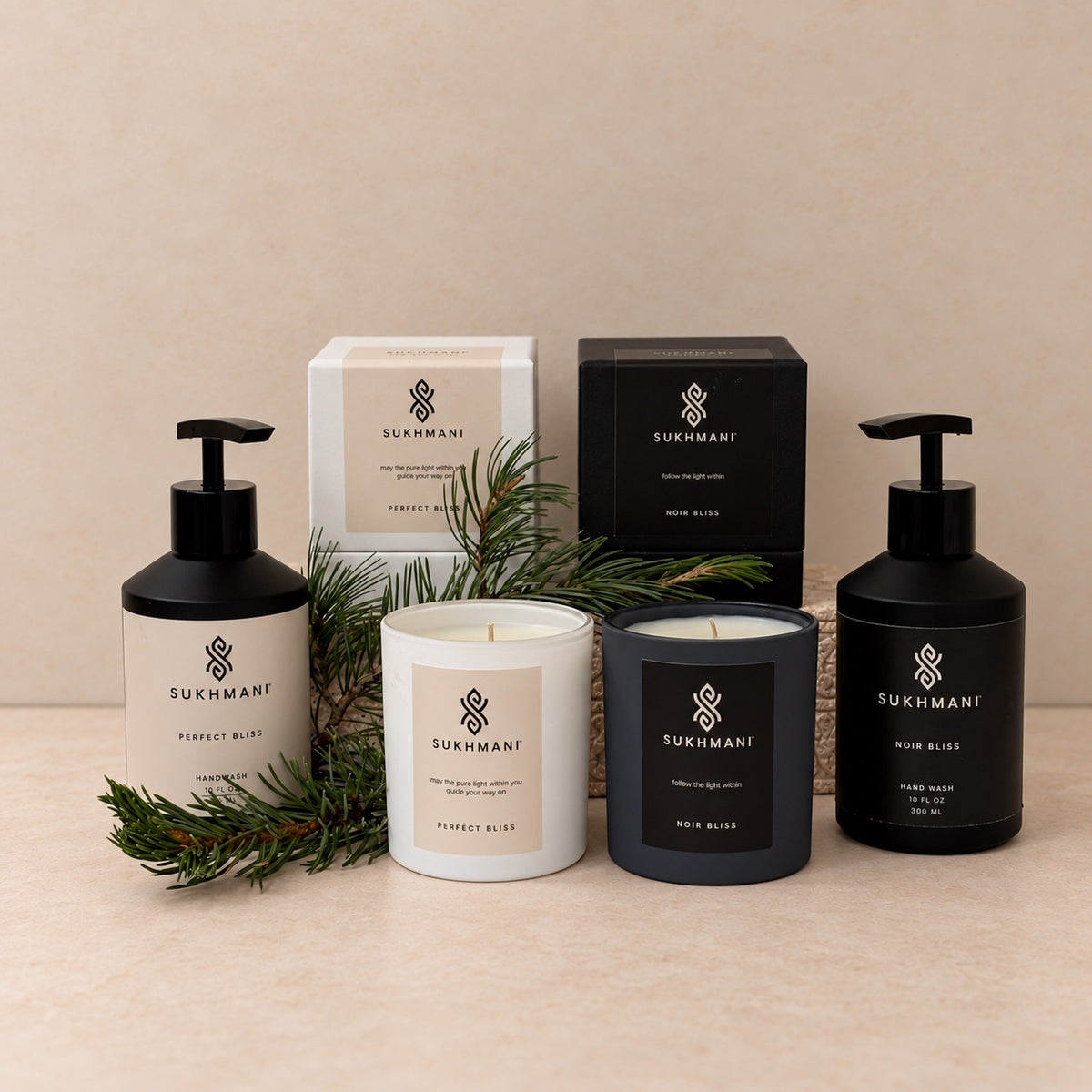 Perfect Bliss & Noir Bliss Candle and Hand Wash Gift Set