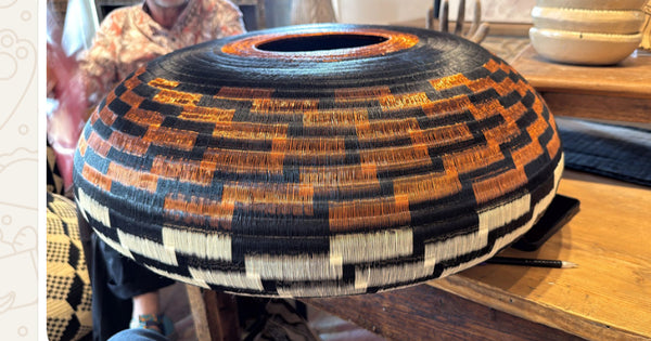 Copper Blk Wht Basket