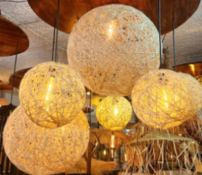 Jute Ball Hanging Light 837