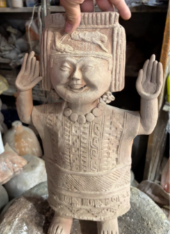 Small Aztec Figure Lamp 182