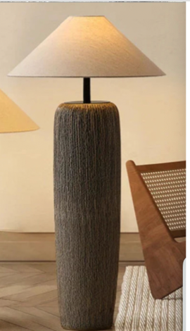 Long Carved Floor Lamp 183