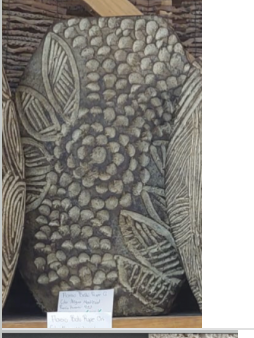 Floral Imprint Lamp - blk 191