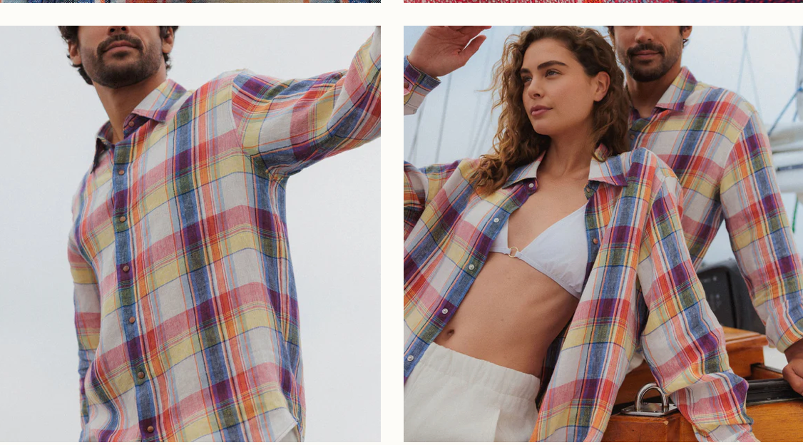GTC Daybreak Plaid Linen Shirt