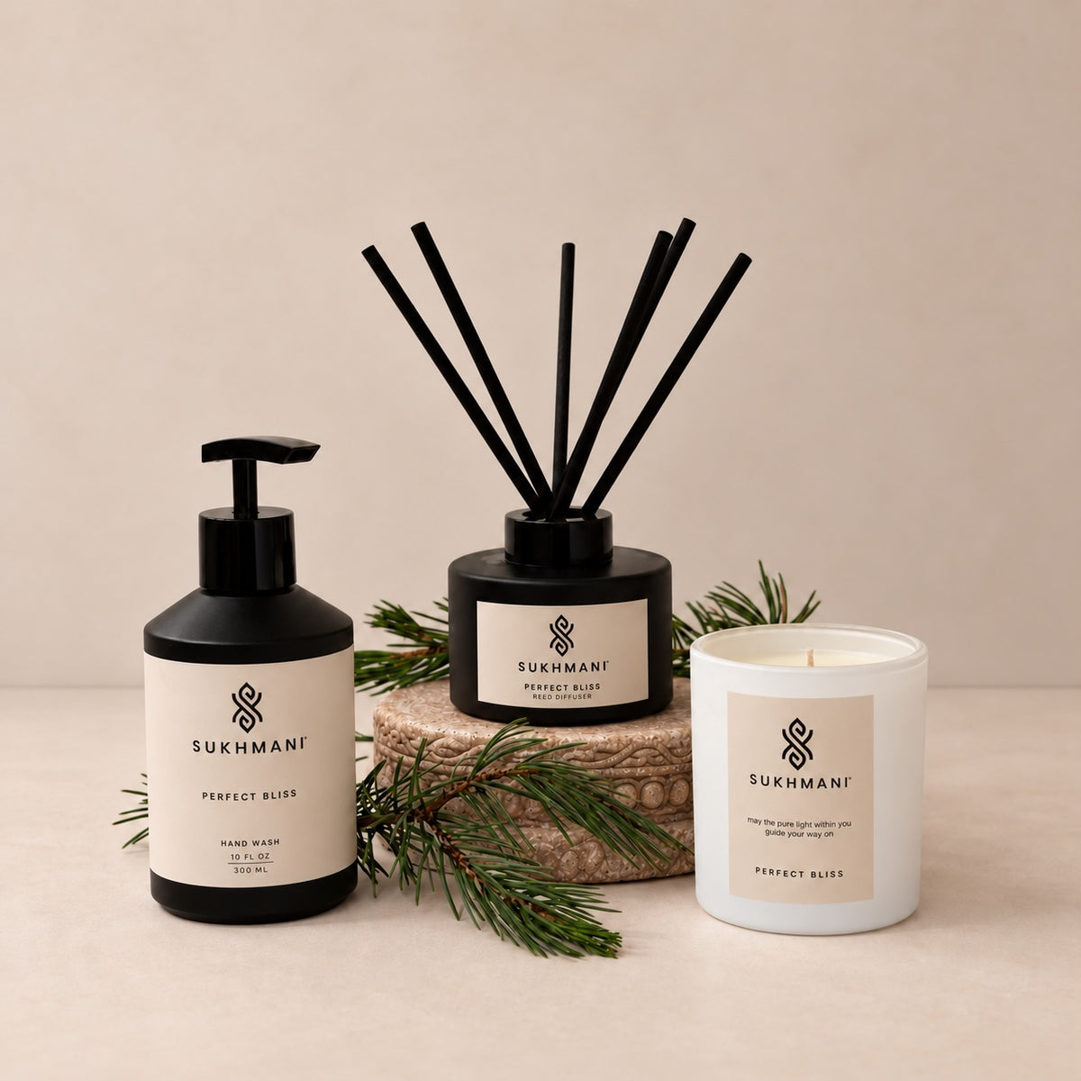 Perfect Bliss Candle, Diffuser & Hand Wash Gift Set